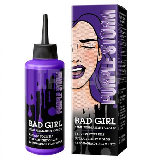 شامپو رنگ مو فانتزی برند دختر بد BAD GIRL BAD GIRL Color Shampoo انتخاب رنگ: Purple Storm
